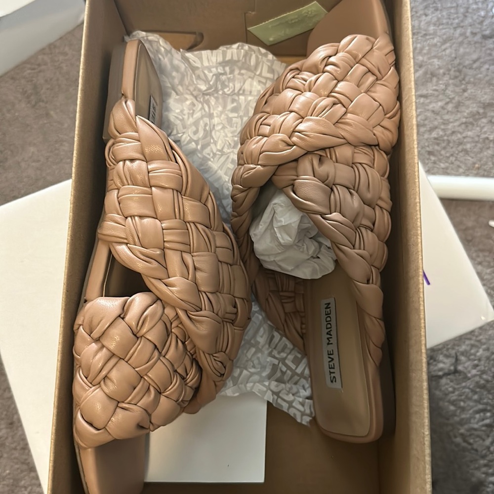 Steven Madden braided flat sandals